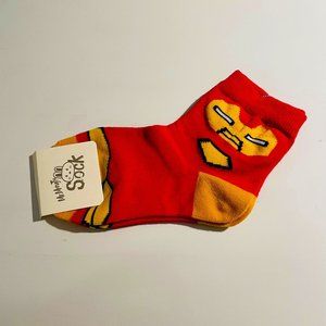 Children's Iron Man Sock Pair (Ages 4-9)